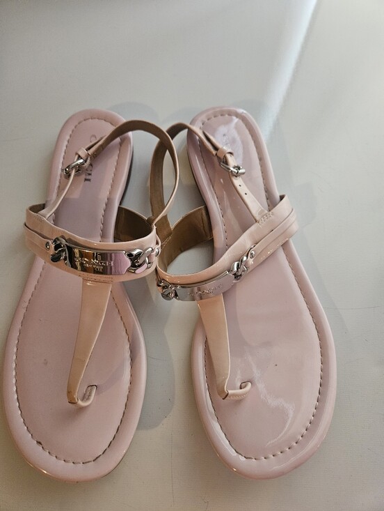 Coach Shoes - Coach Caterine Petal Pink Thong Flat Sandals 8